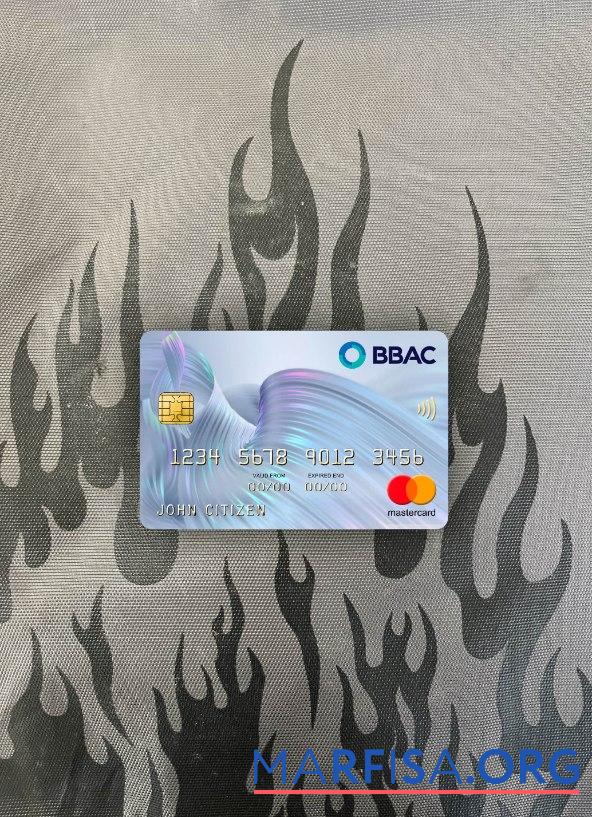 Blank Lebanon BBAC bank mastercard photolook front real example